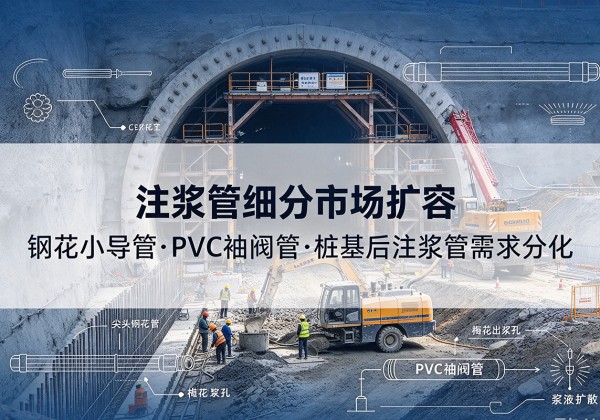 梨树注浆管细分市场扩容，隧道钢花小导管、PVC 袖阀管、桩基后注浆管需求分化